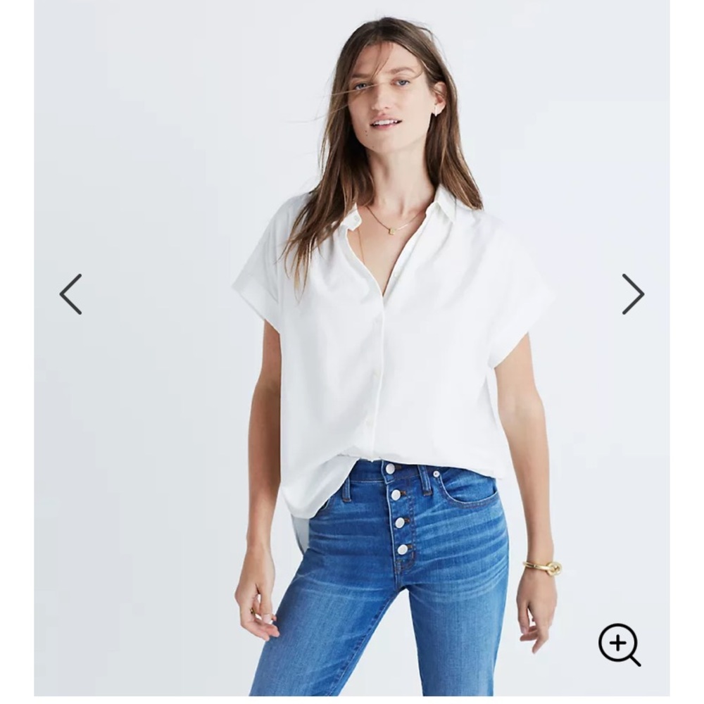 Madewell short sleeve blouse